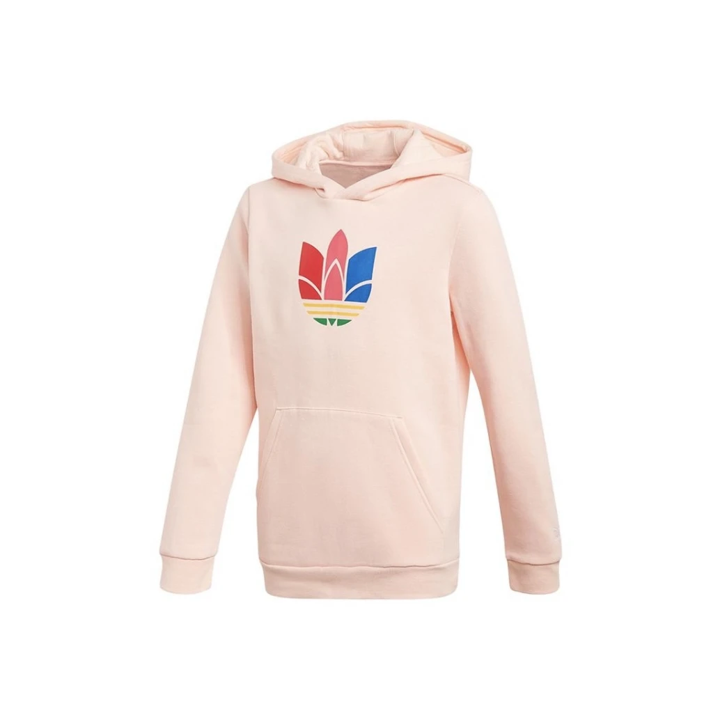 【唯品衣仓】adidas阿迪达斯 粉色连帽卫衣 GD2701