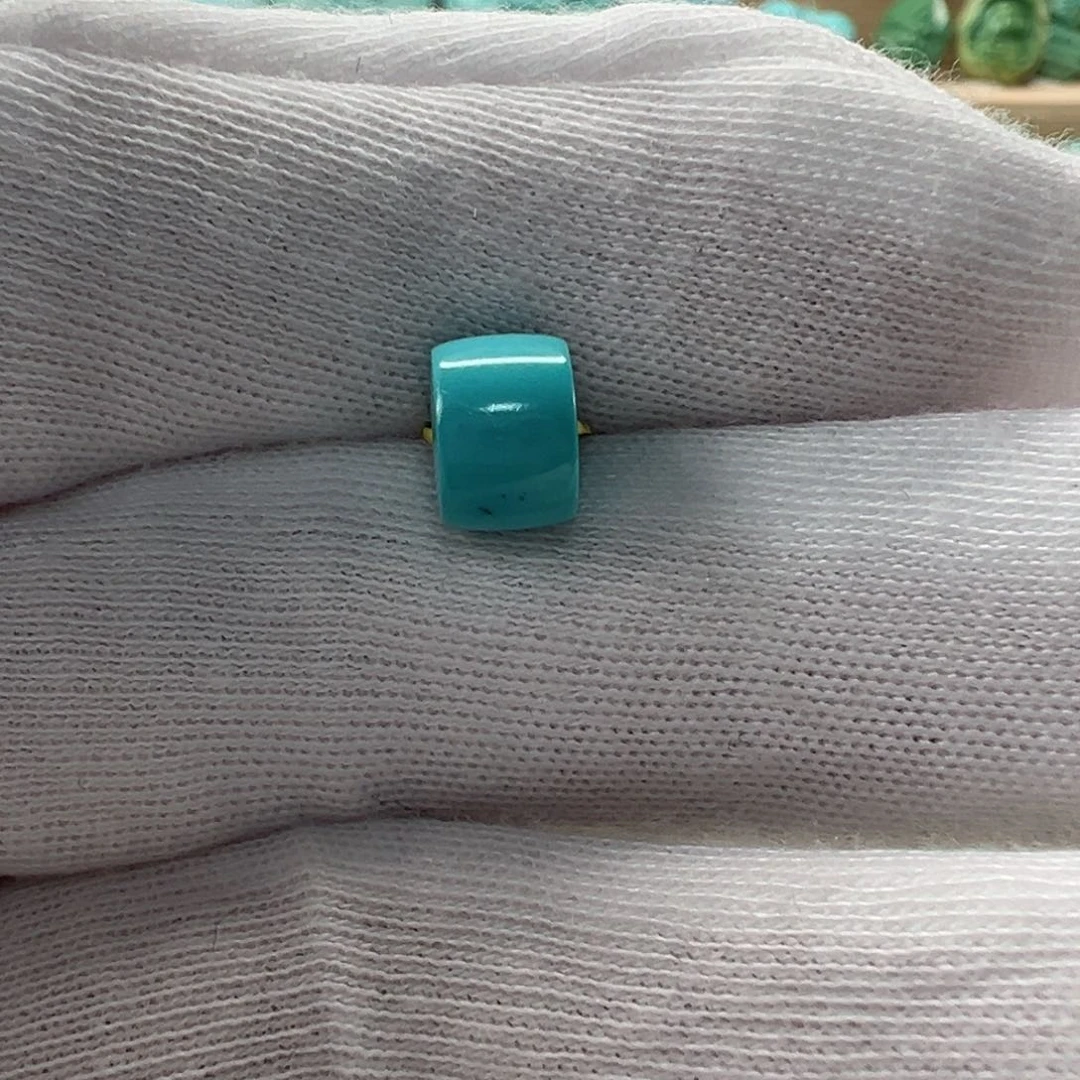 未镶嵌绿松石直切珠7.9x5.7mm