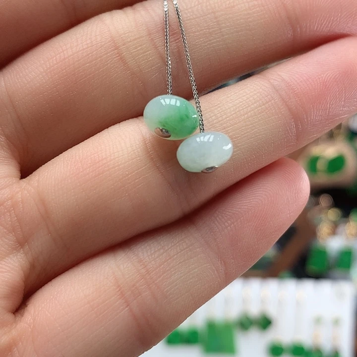 翡翠未镶嵌耳饰耳饰