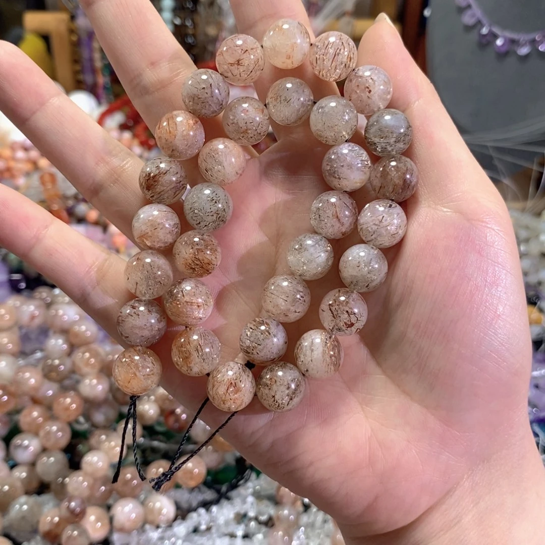 未镶嵌玛瑙/玉髓珠宝半成品超七一条卡12mm