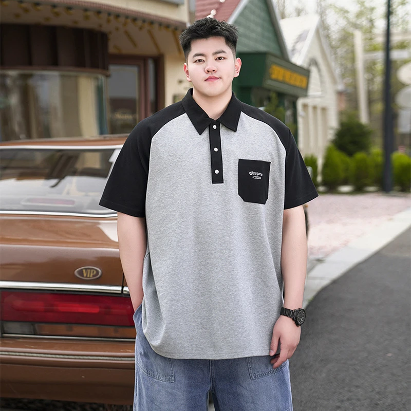 短袖男t恤大码男装爆款2025新款夏季港风上衣男士痞帅韩版打底衫