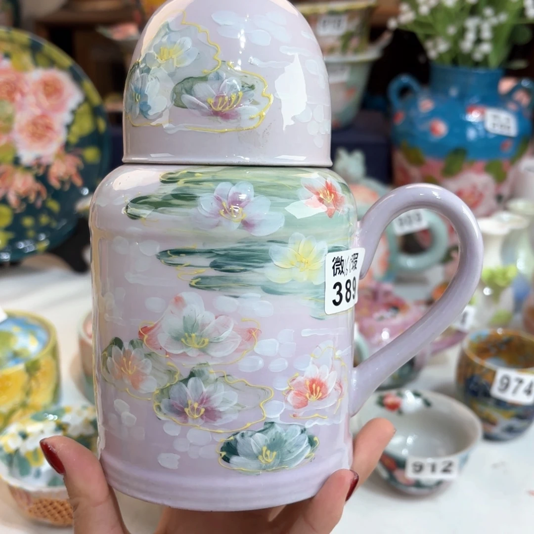 景德镇手绘高温釉下彩陶瓷茶具