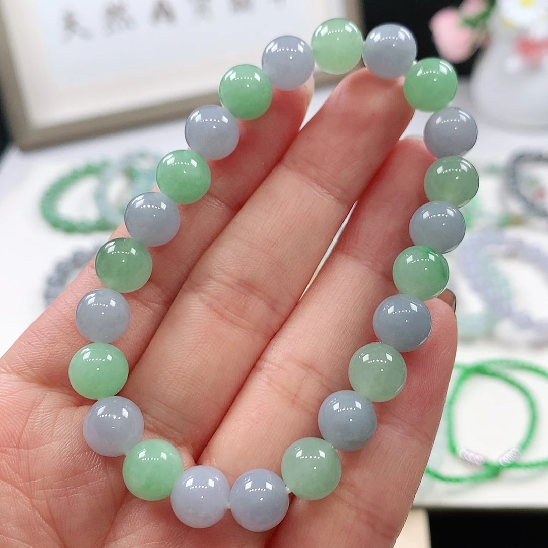 翡翠未镶嵌手链8.4mm