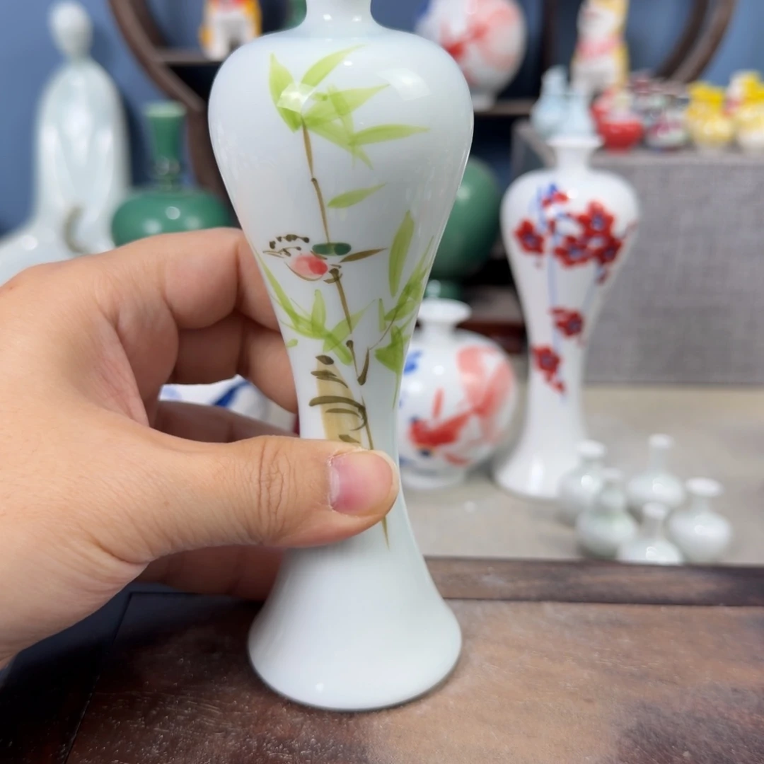 陶瓷手工小花器摆件