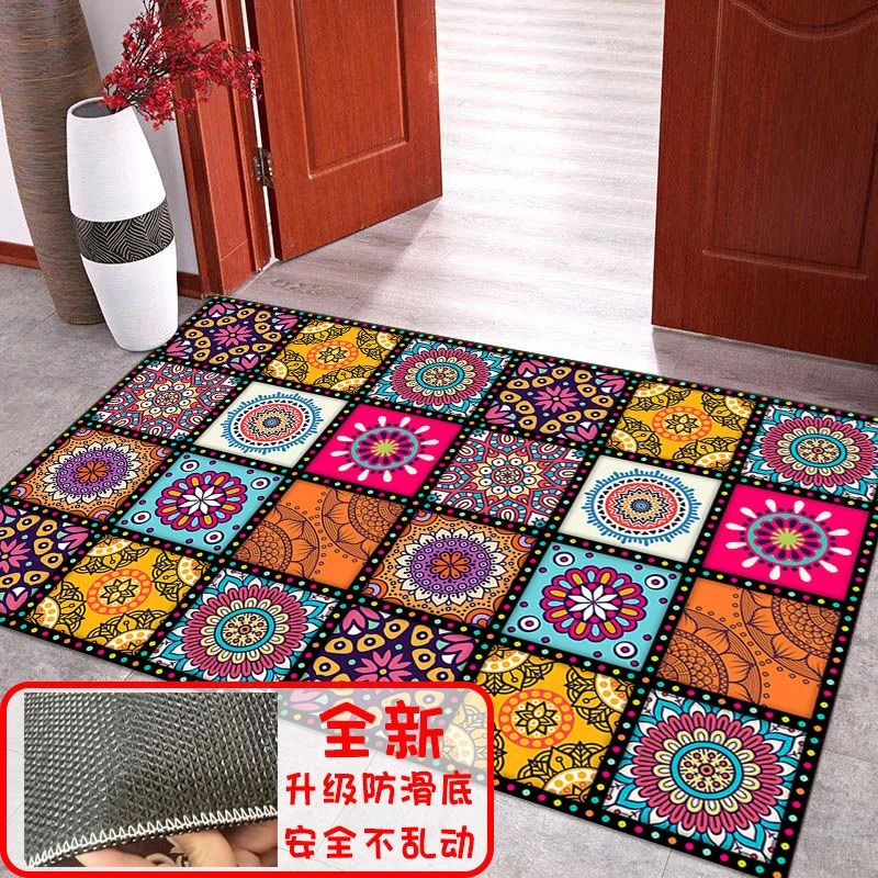 新疆西藏包邮复古民族风地毯进门入户地垫客厅卧室茶几毯防滑耐磨