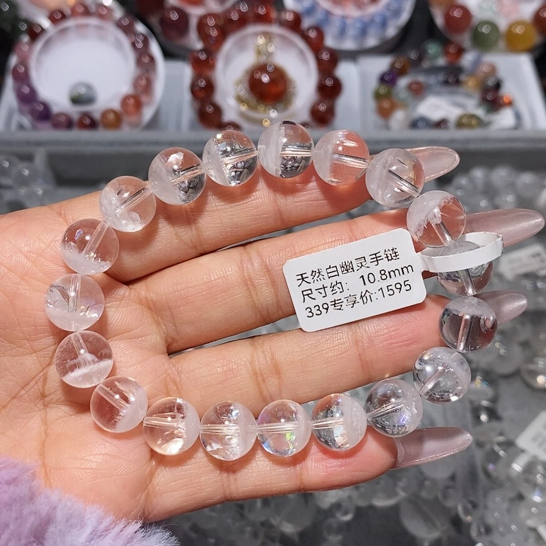 水晶手链未镶嵌白幽灵