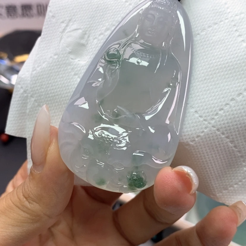 【闪购商品】翡翠未镶嵌颈饰平*心翡翠