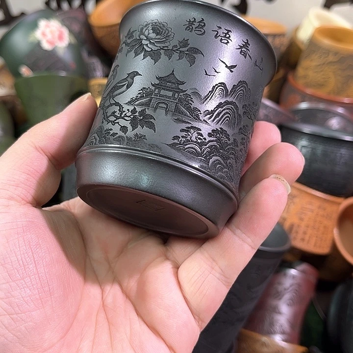 茶杯紫砂全手工紫砂主人杯