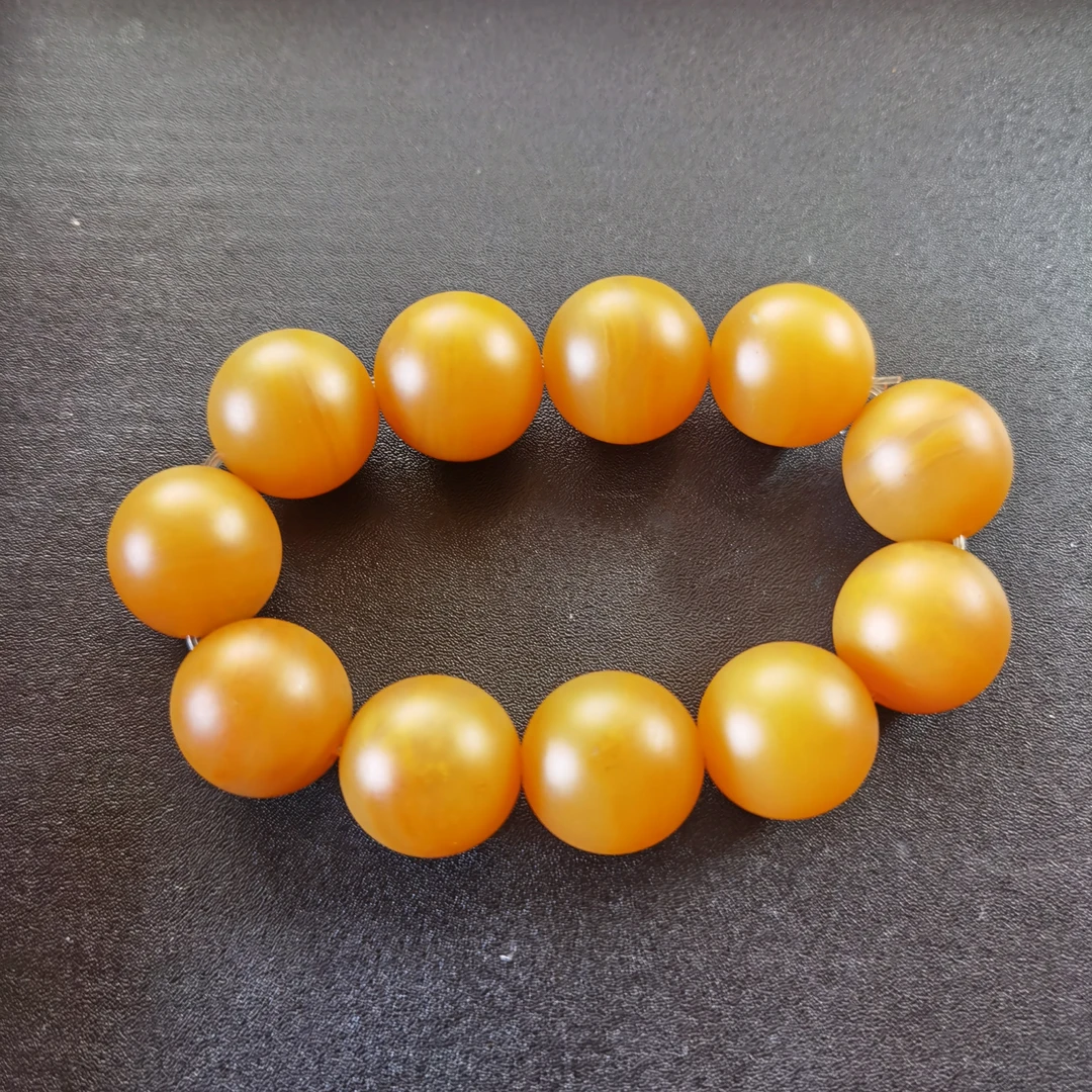 云南龙陵黄龙玉手串卡18mm