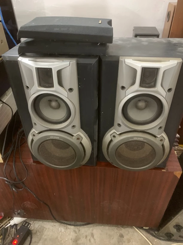 9新 Panasonic/松下 二手松下音箱一对，双线分音，不包邮