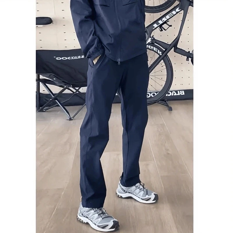 美式机能软壳裤子男款秋季潮牌登山长裤高级感显瘦直筒休闲工装裤