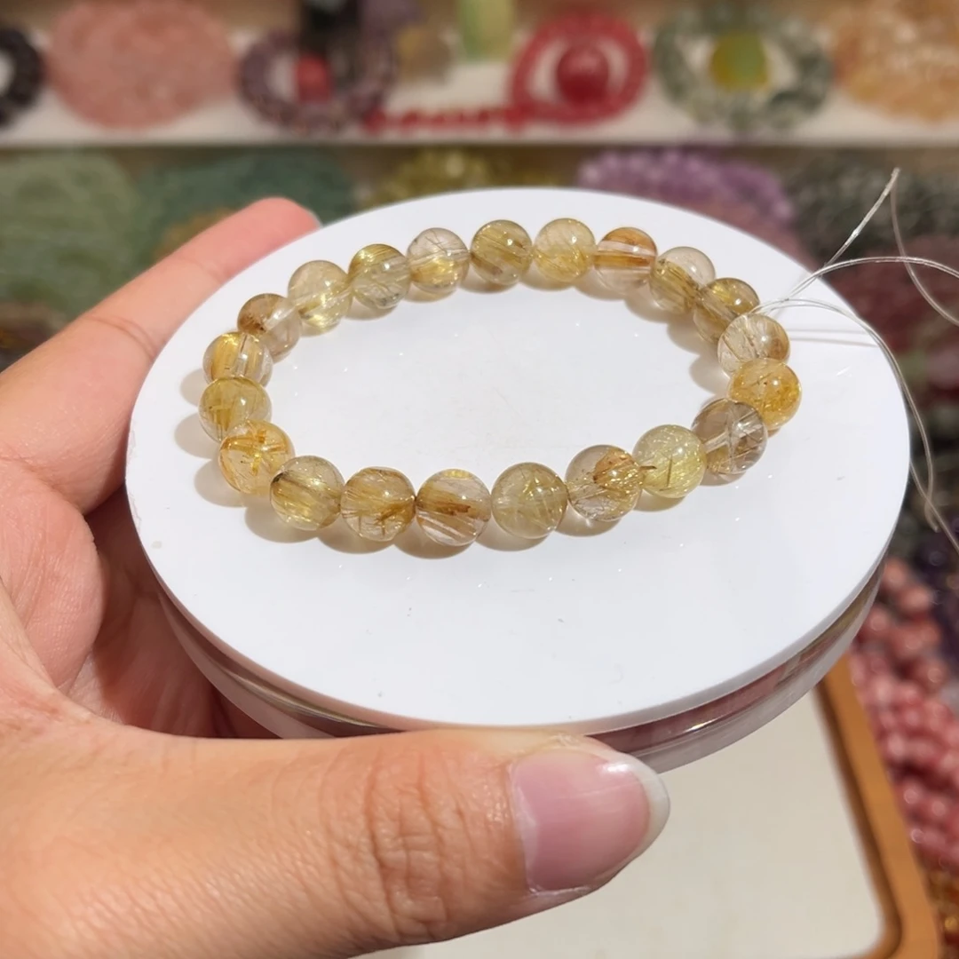 水晶手链未镶嵌K****Z9m发晶单圈
