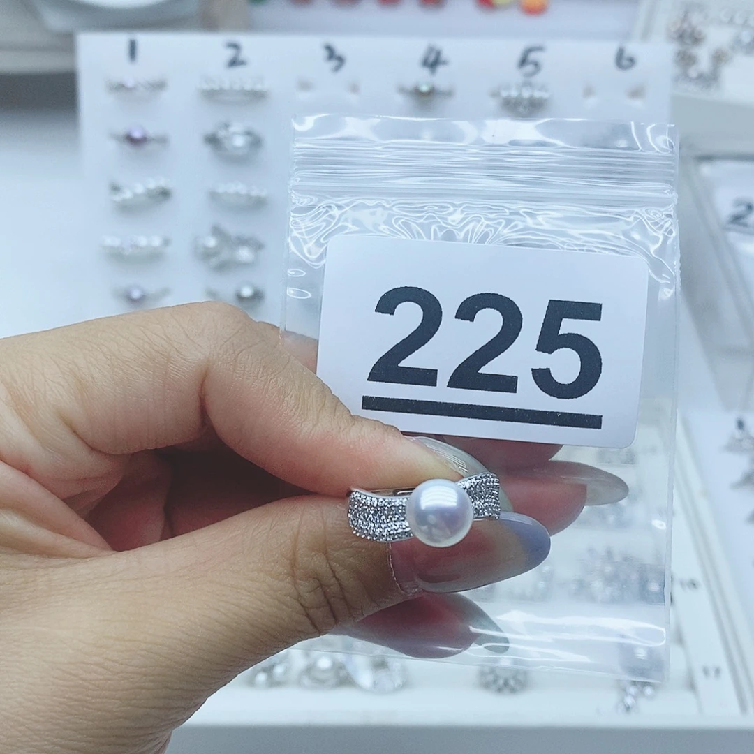 小***闫珠宝奇石淡水珍珠银S925镶嵌225拍2发1