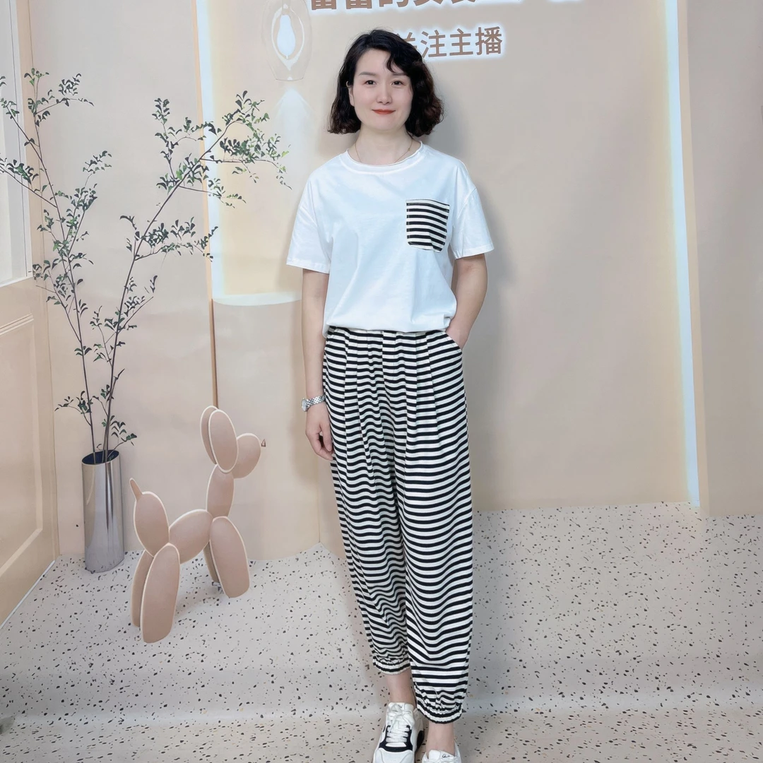 女款夏季休闲套装透气洋气时尚28