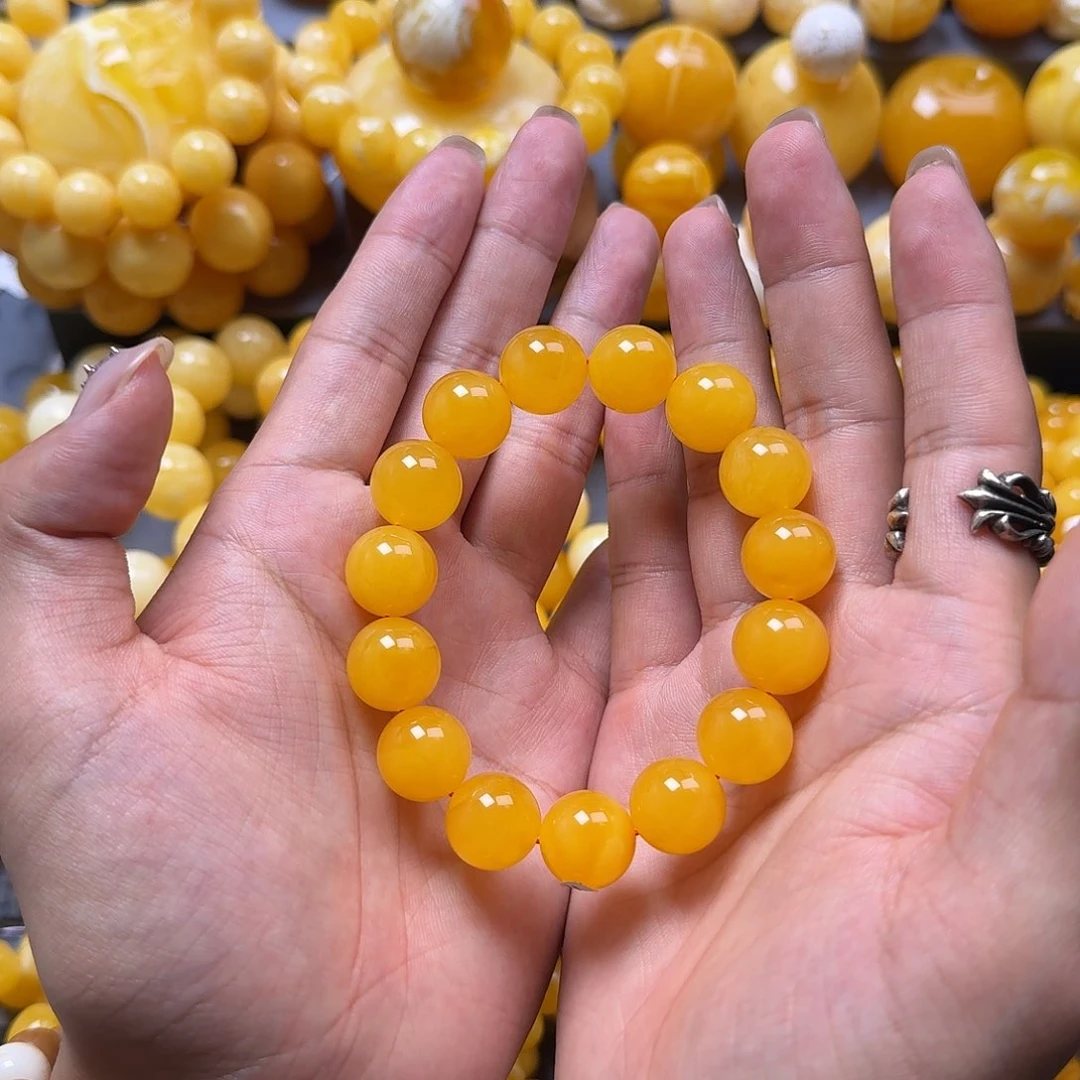 未镶嵌蜜蜡珠宝奇石14mm