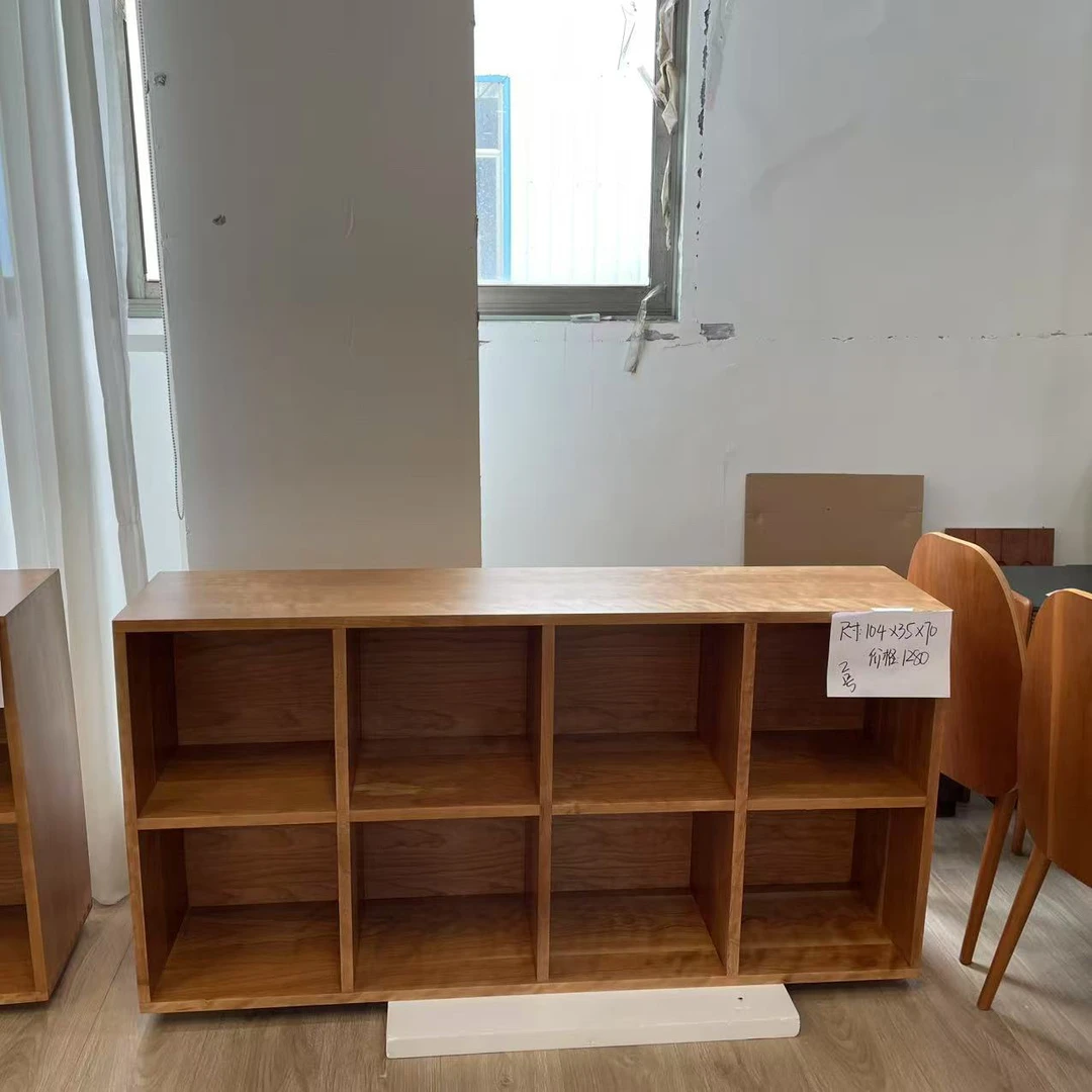 清仓2号格子书架一个樱桃木