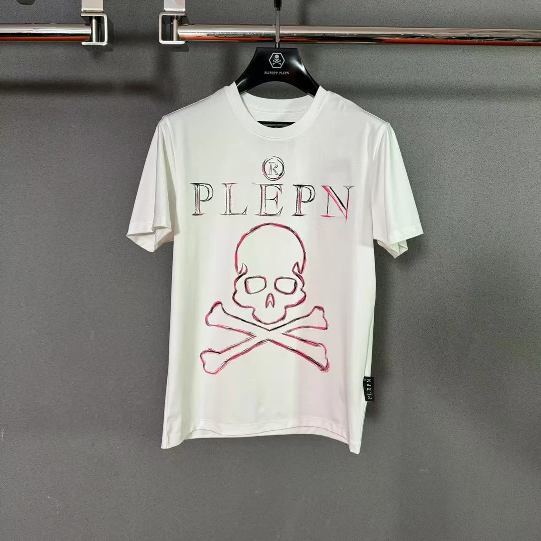 PLIPHPP PLEPN正品PP奢潮 漫画 男士修身设计师款弹力短袖T恤1681