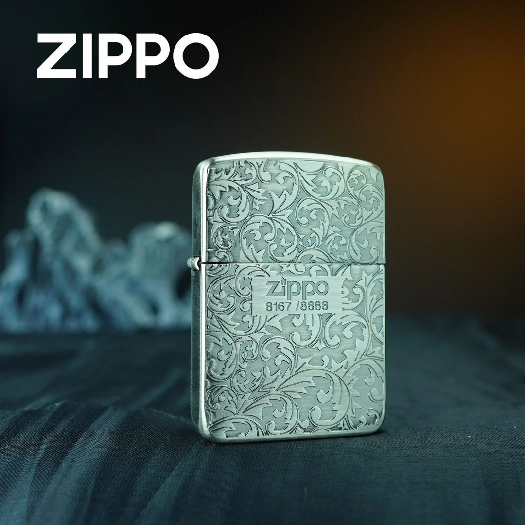 ZIPPO 打火机正品 1941古银唐草中下标DY9913GY 0294【大白专属】