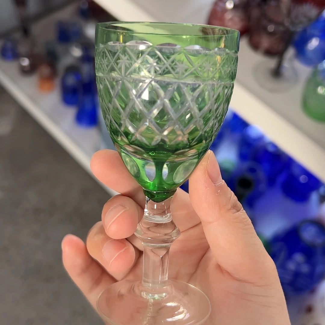 平底款水晶玻璃微瑕一个