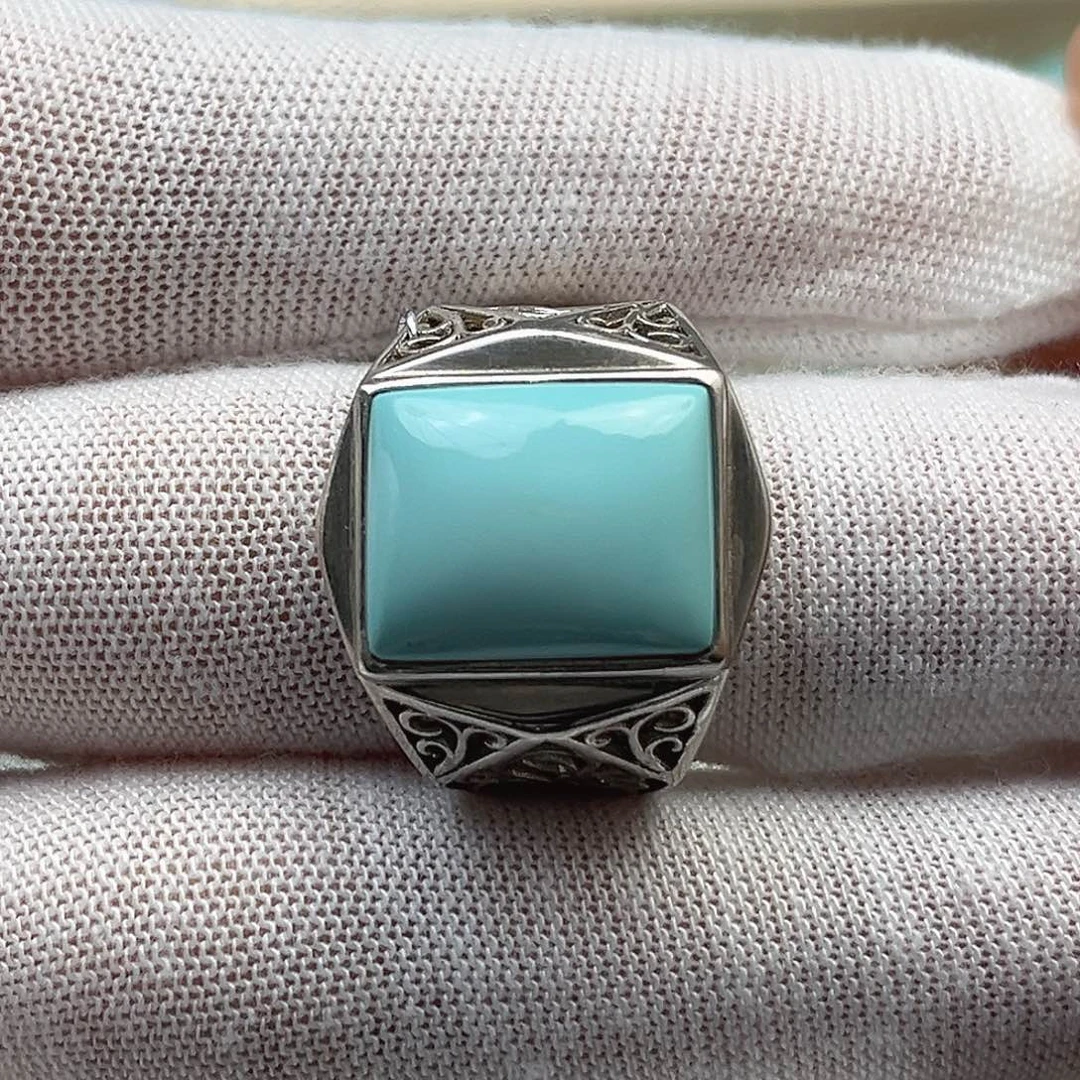 绿松石银S925镶嵌配饰