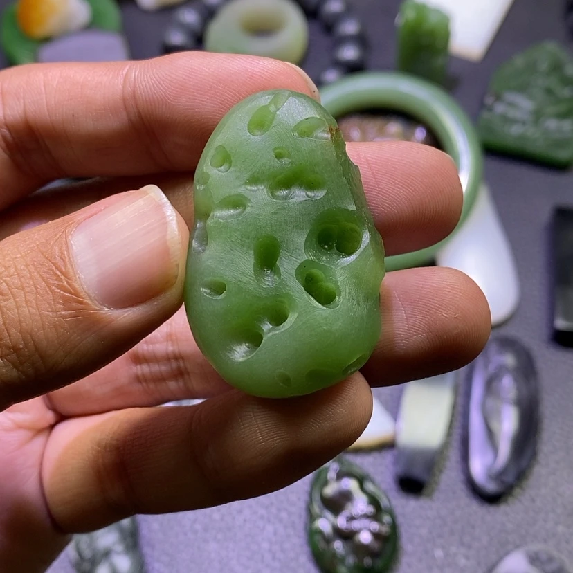 【闪购商品】未镶嵌和田玉（碧玉）挂件