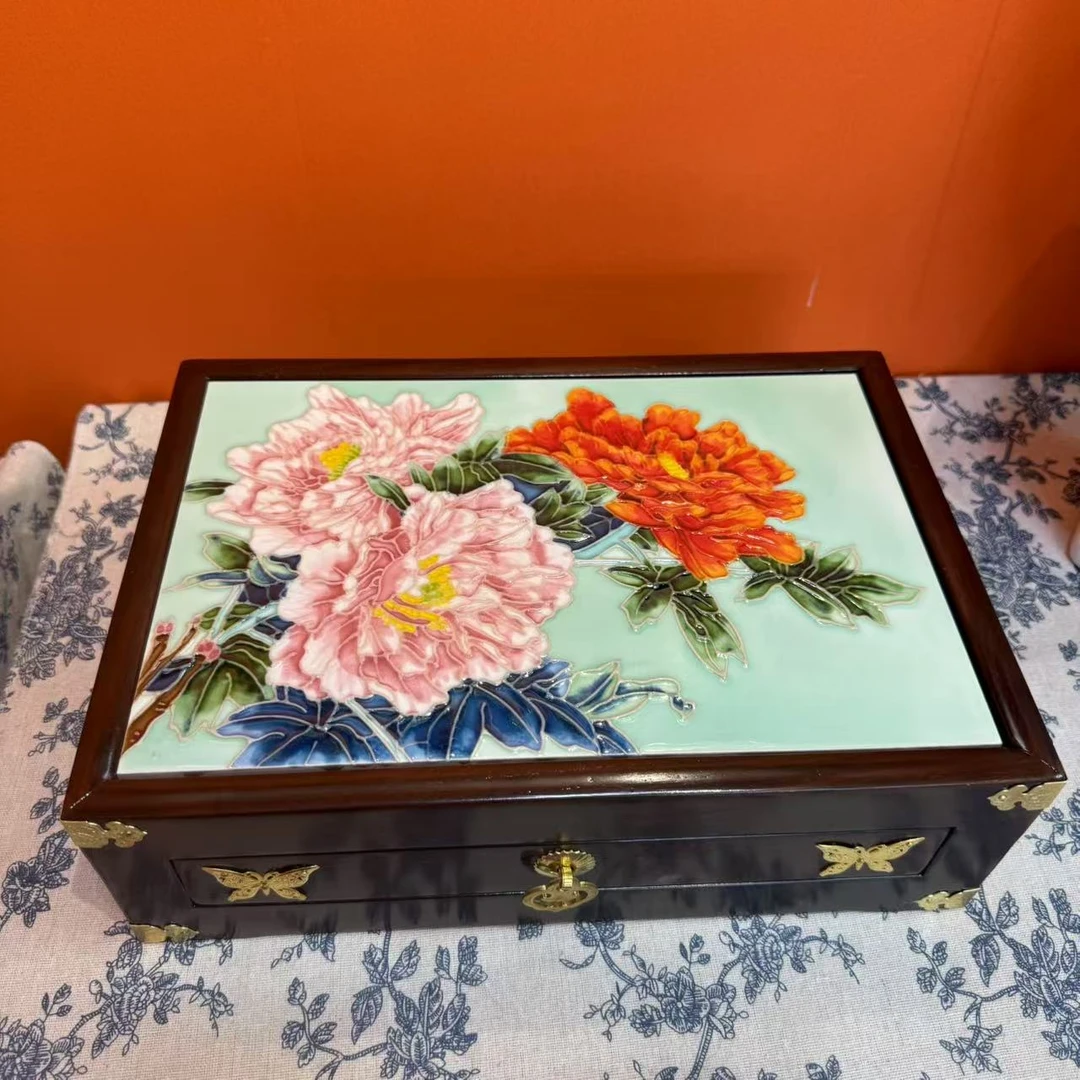 【覌舆】20*30文玩收纳盒桌面文玩饰品收纳盒镶嵌新家入住必备家具