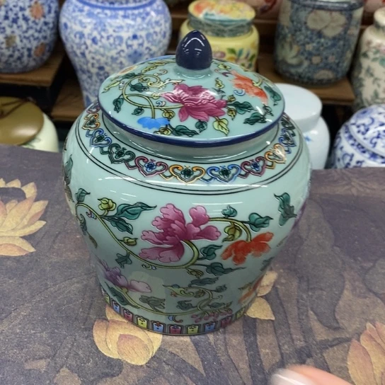 瓷片陶瓷茶叶罐密封罐