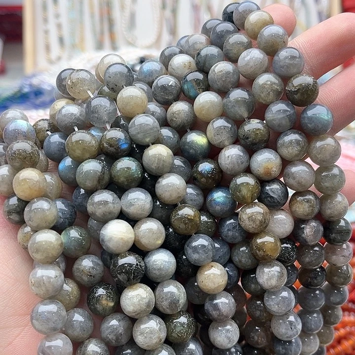 玛瑙/玉髓珠宝半成品未镶嵌一条10mm左右拉长石几颗有瑕