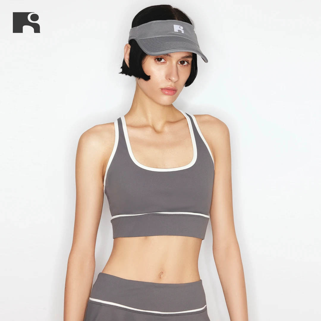 RICOCHICO丨Skinflow 女士高弹修身拼接带胸垫U领运动背心 022401