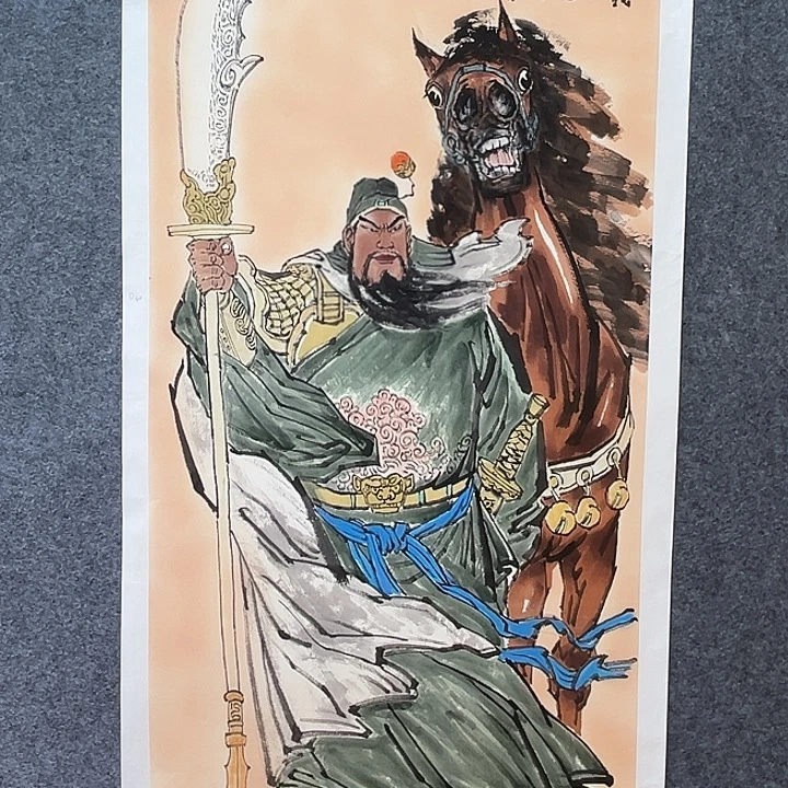 国画知鱼之乐纯手绘