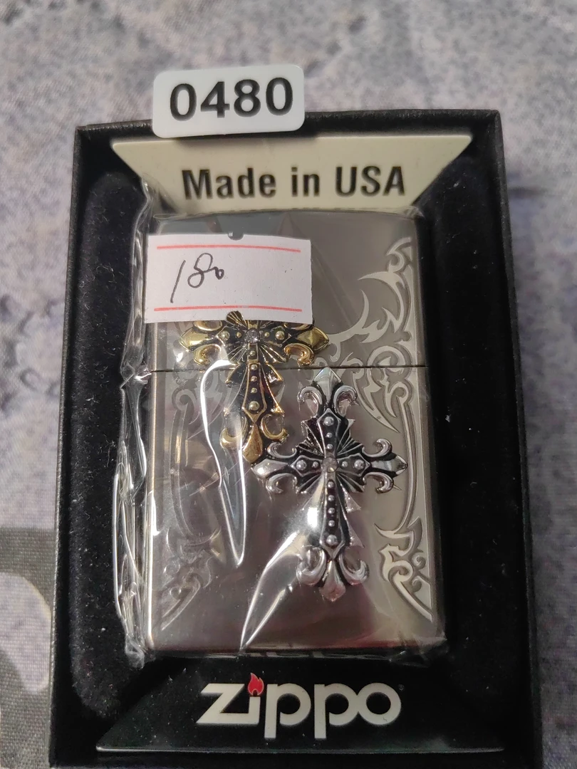 Zippo打火机回血15A贴章十字架-0480