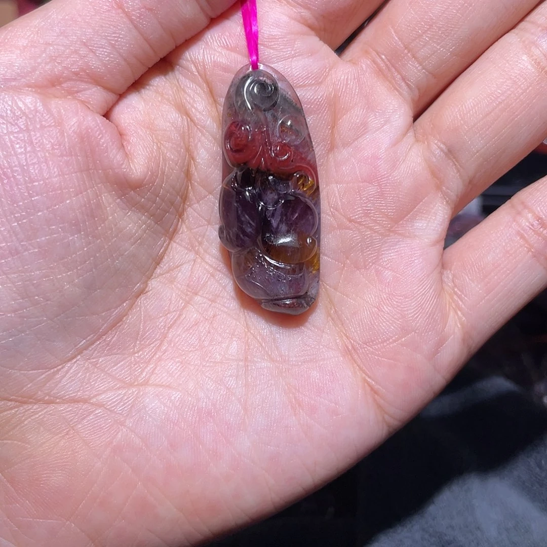 水晶极光吊坠未镶嵌云****?吊坠