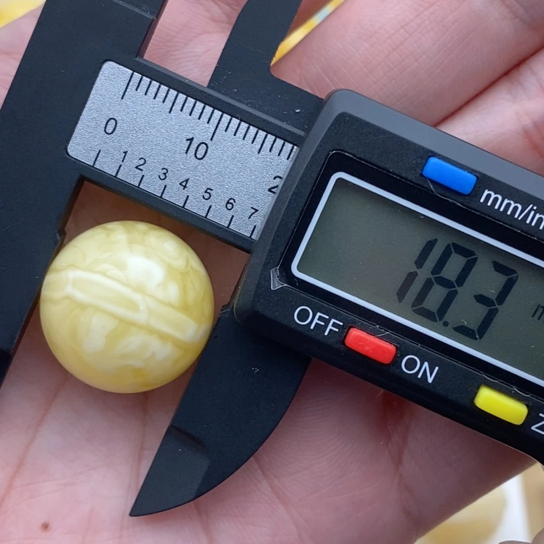 裸石蜜蜡未镶嵌瓷白妖花一线天珠子