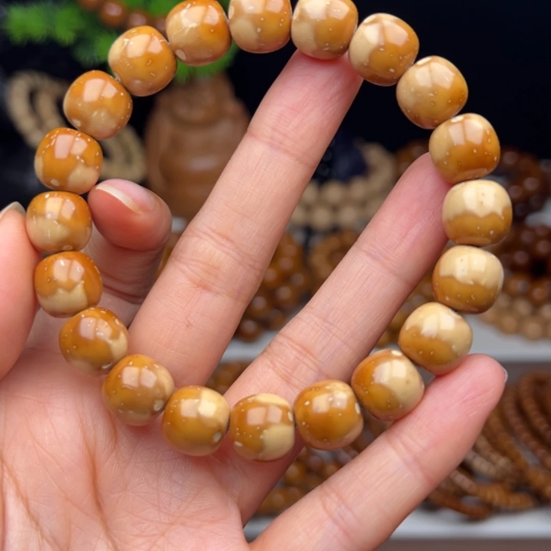 紫金鼠手串卡11半实心花皮老型