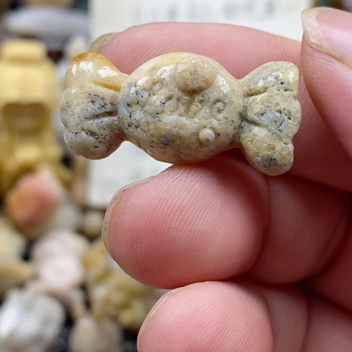 颈饰未镶嵌硅化珊瑚（珊瑚玉）有瑕 小