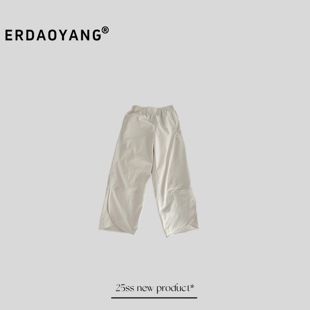 ERDAOYANG "防晒裤" 夏季新款撞色刺绣九分休闲裤KZB002