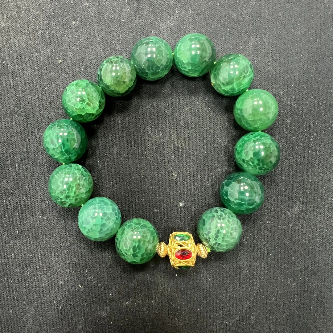 【配礼盒】 高级天然玉石手串M13