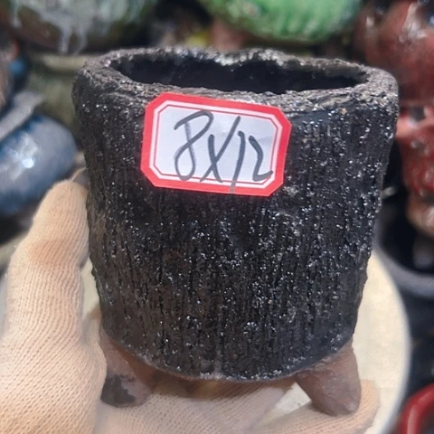 粗陶花盆手工花盆制作