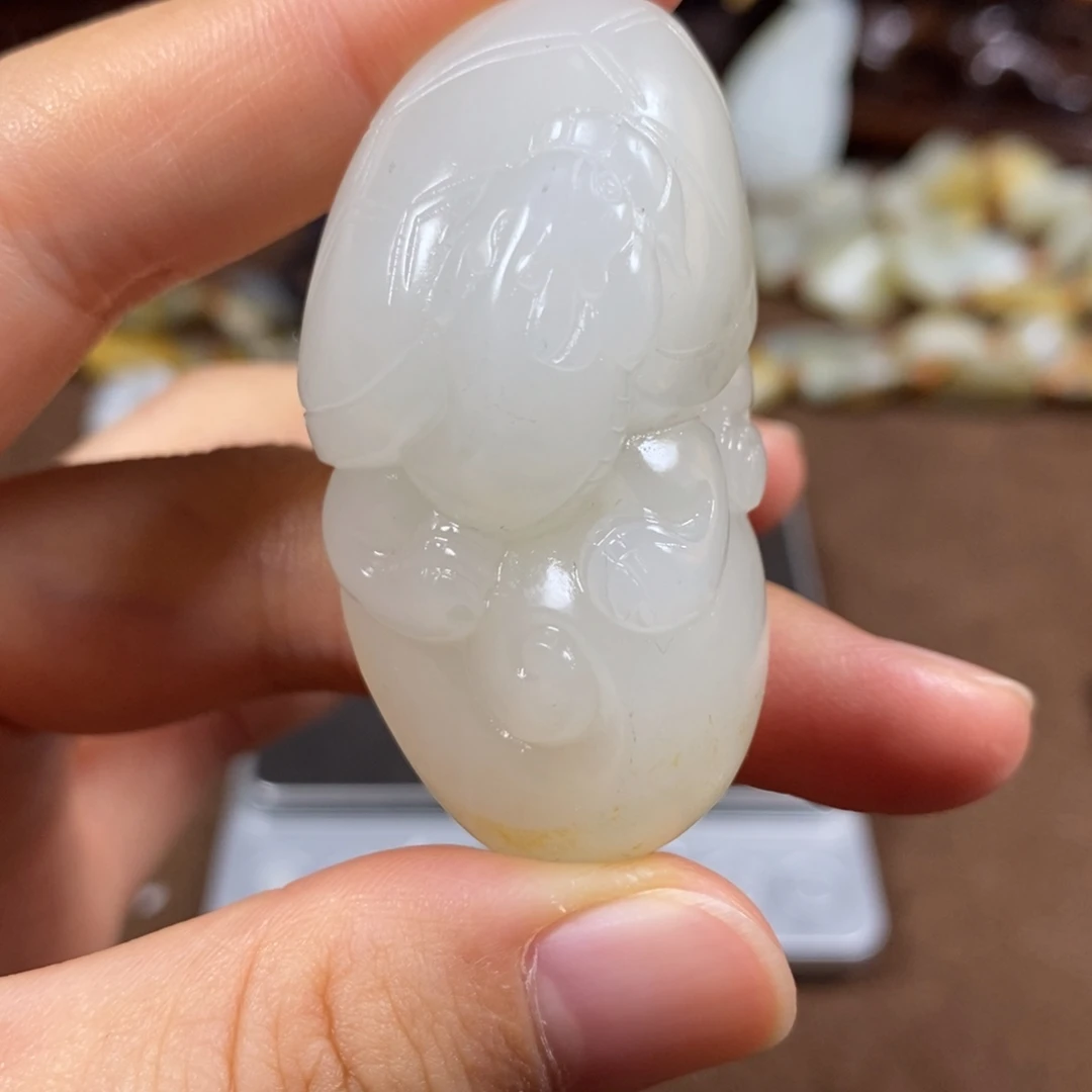 和田玉未镶嵌把件龙龟