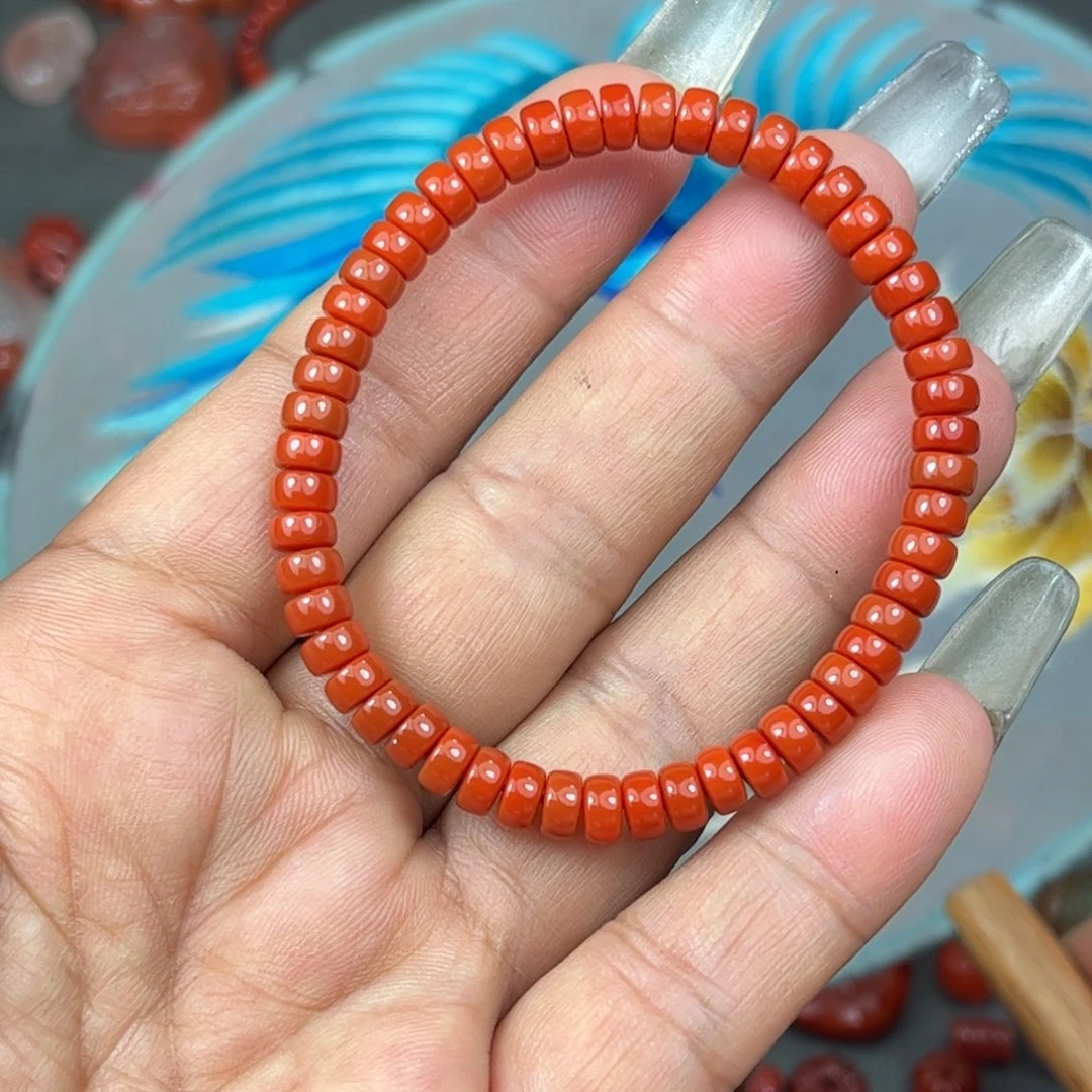 南红玛瑙未镶嵌珠串