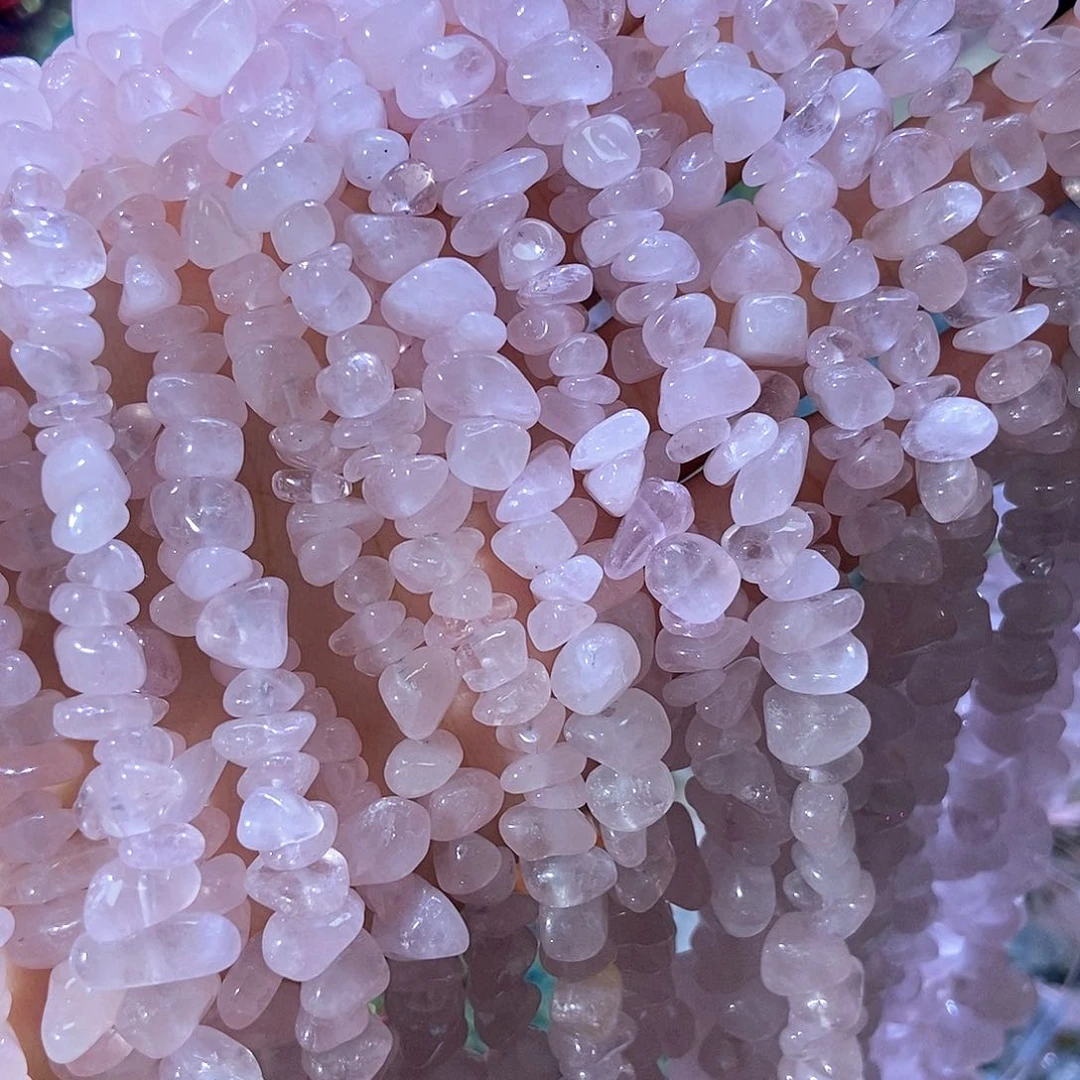 水晶珠宝半成品未镶嵌粉水晶