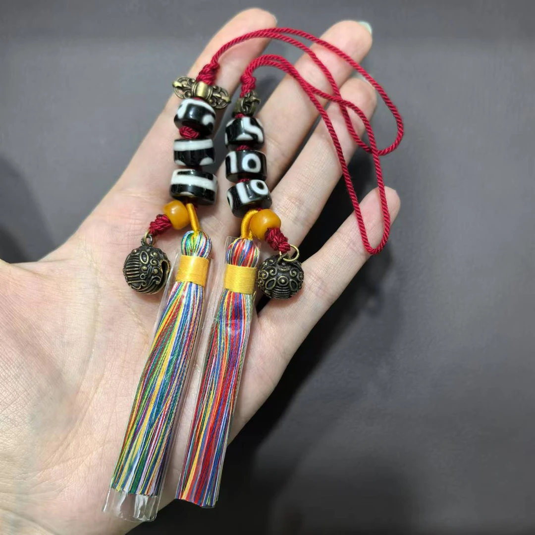 【曹美丽精选】 H03142-玛瑙挂件（三断珠）-多样性发其一-11mm