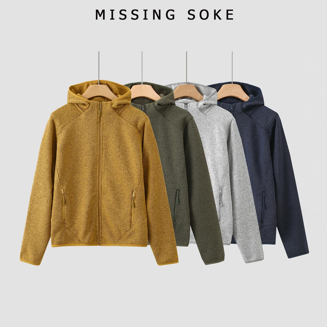 鸟家同款秋季新款机能女士立领抓绒连帽外套-3060