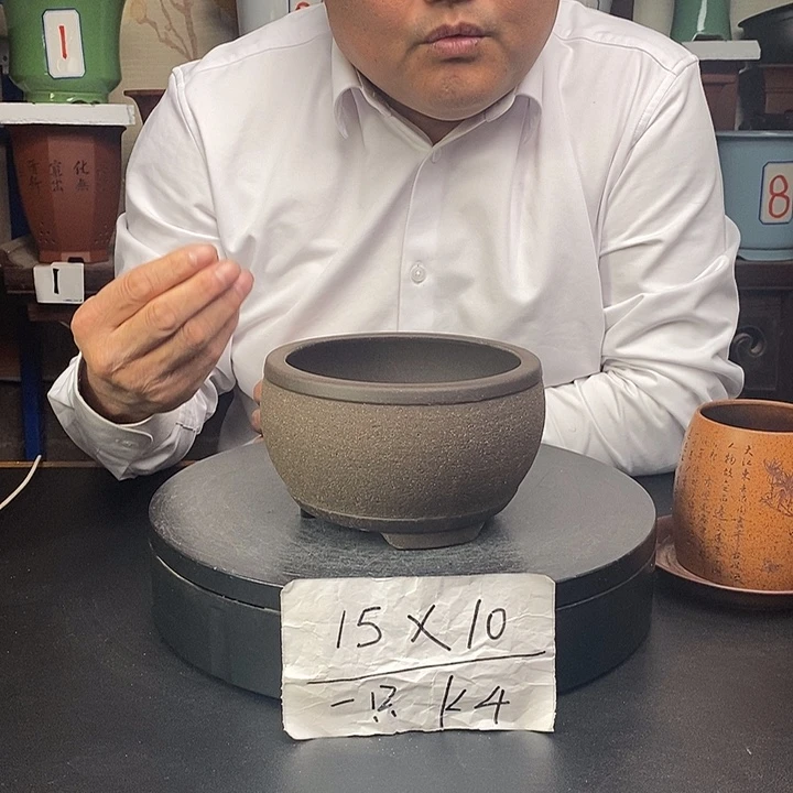 紫砂花盆紫砂花盆货号一只K4