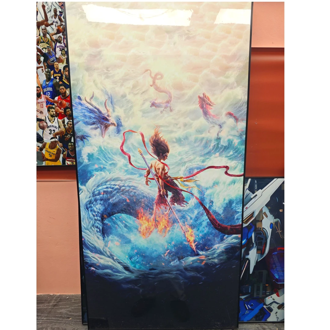 《哪吒》儿童客厅卧室现代装饰画40-80-pvc