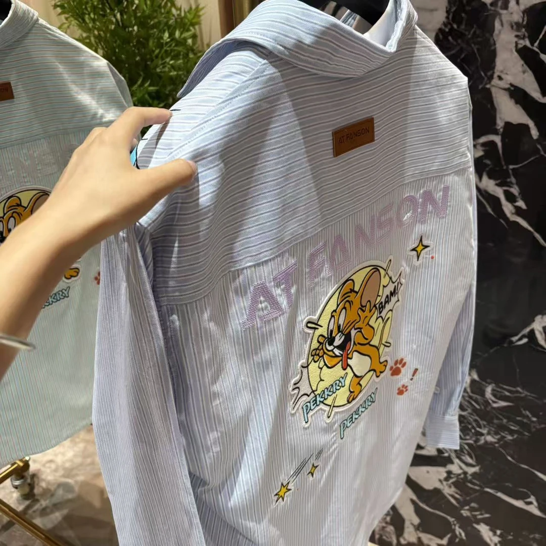 ATFANSON【猫和老鼠】5038轻奢重磅时尚百搭男女同款衬衫
