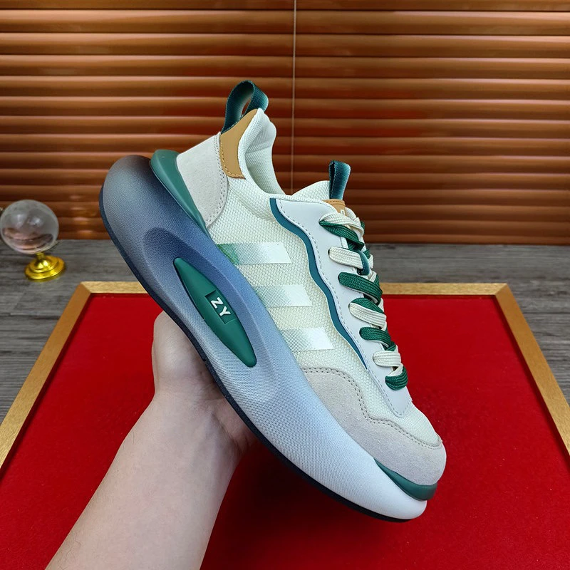 2025老爹鞋增高老爹鞋休闲鞋潮流鞋子时尚网面男士夏季百搭软底