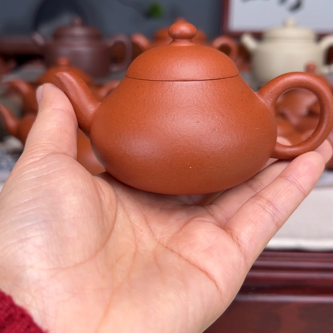紫砂茶壶宝山红泥120