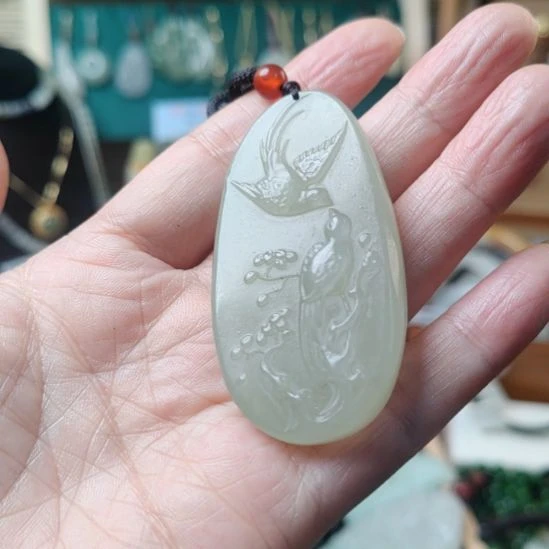 和田玉未镶嵌挂件