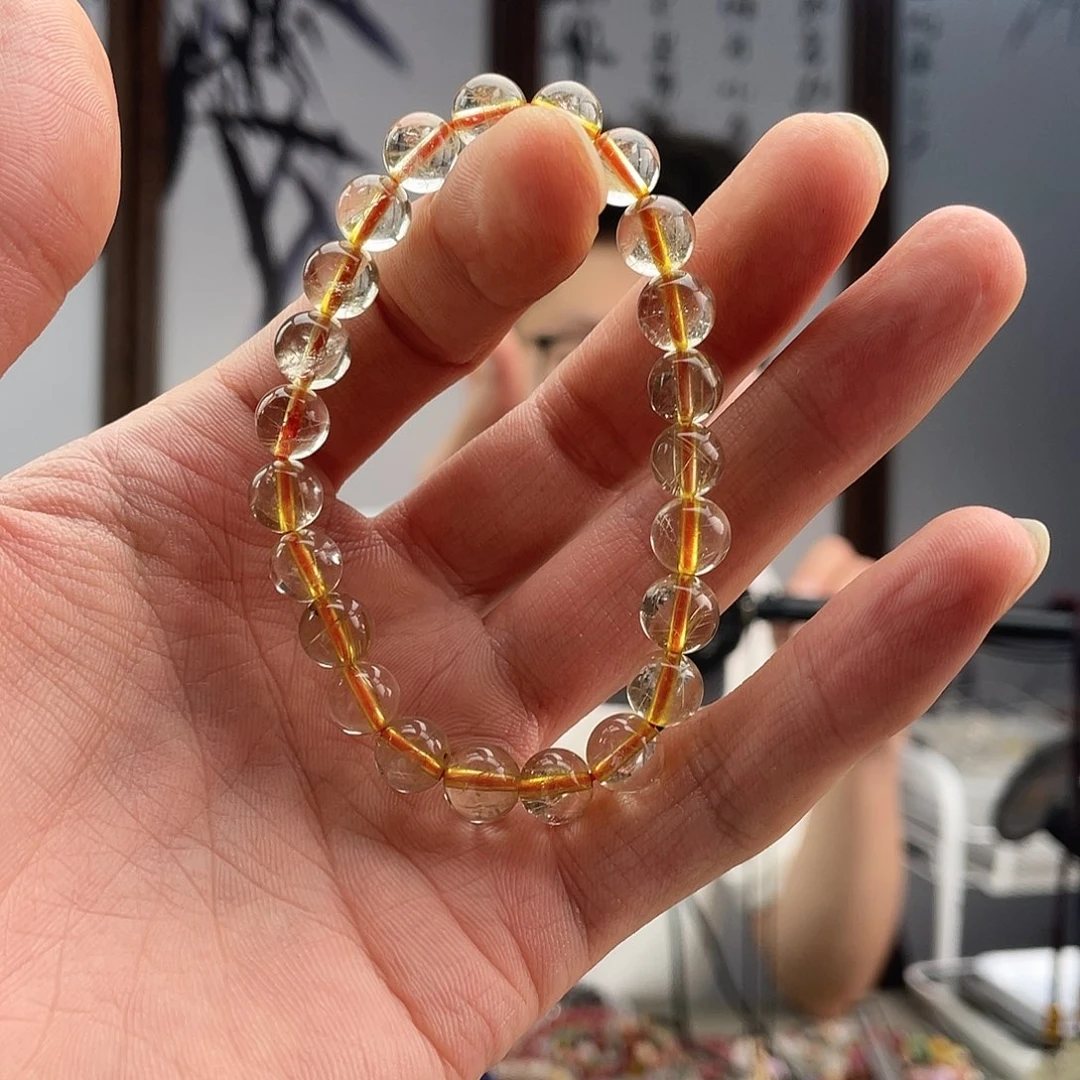 水晶手链未镶嵌金发8干净